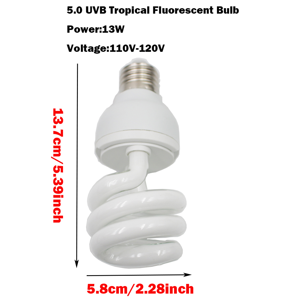 Reptile 5.0 UVB Lamp Bulb Ligh - Calcium Powder Reptile recension och pris