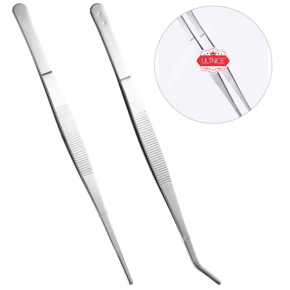 2pcs Stainless Steel Tweezers  - Feeding Tong Stainless recension och pris