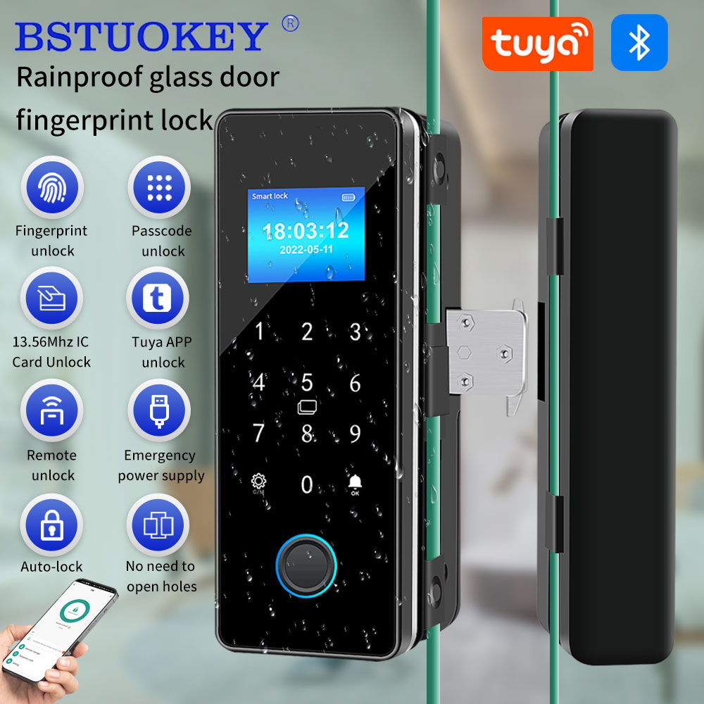 Waterproof Tuya APP Control Sl - Glass Door Hinge recension och pris