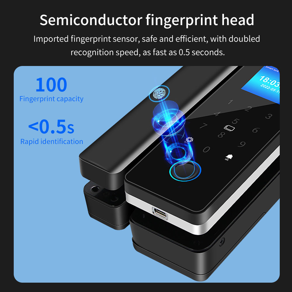 Waterproof Tuya APP Control Sl - Glass Door Hinge recension och pris