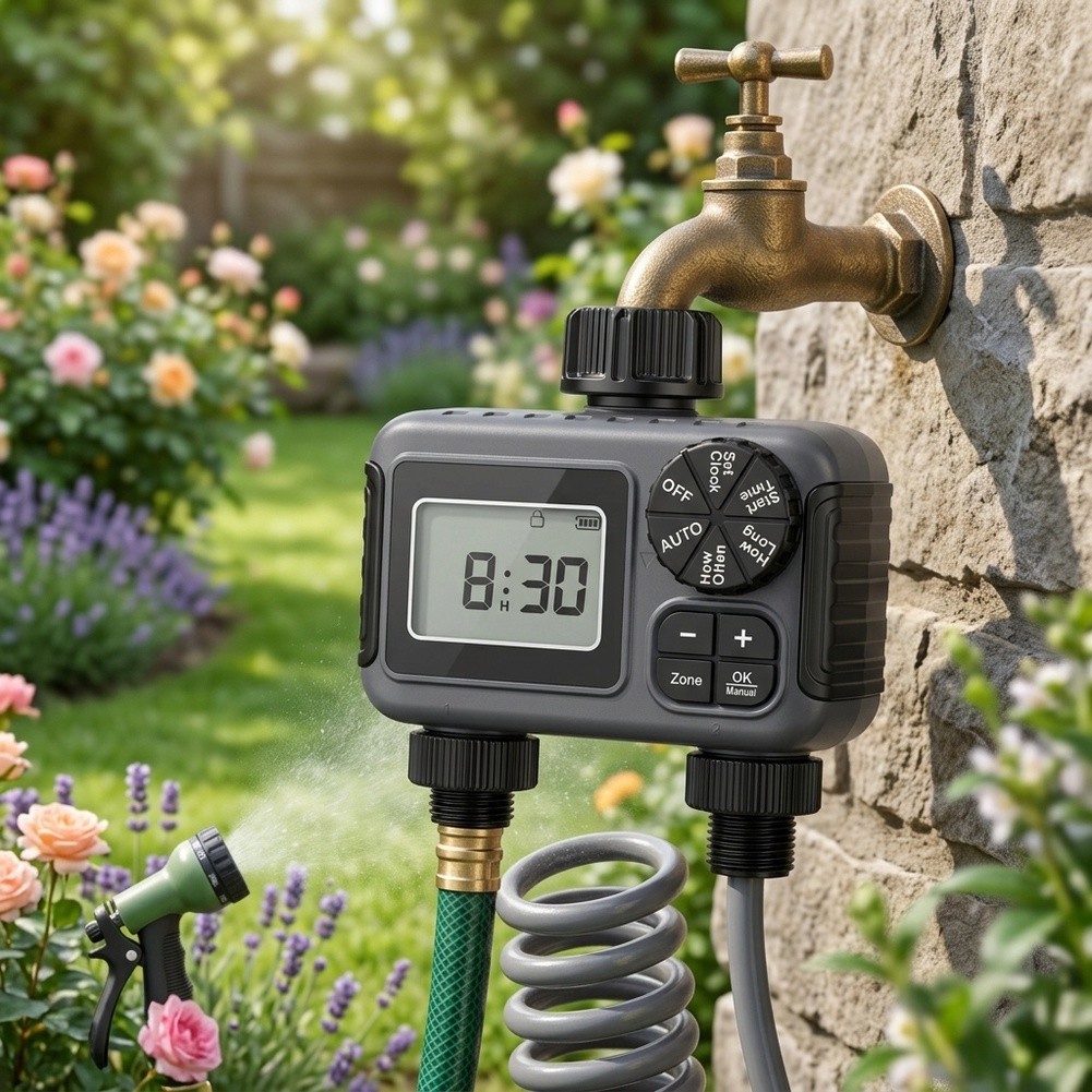Garden Irrigation Timer Dual O - Timer Dual Outlet recension och pris