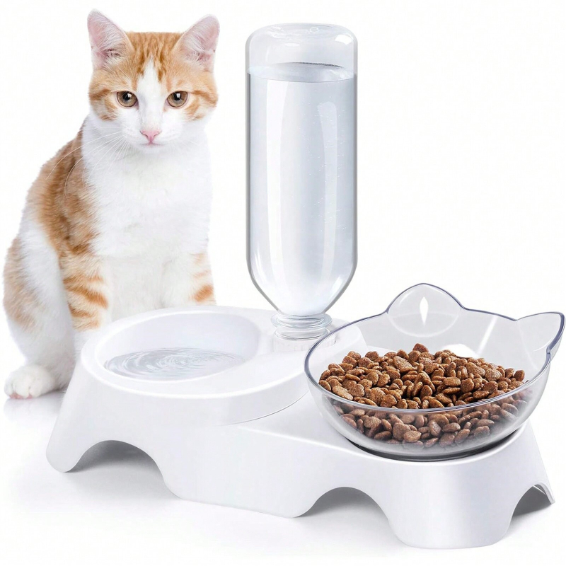 1PC Double Dog Cat Bowls Pets  - Royal Canin Food Medium recension och pris