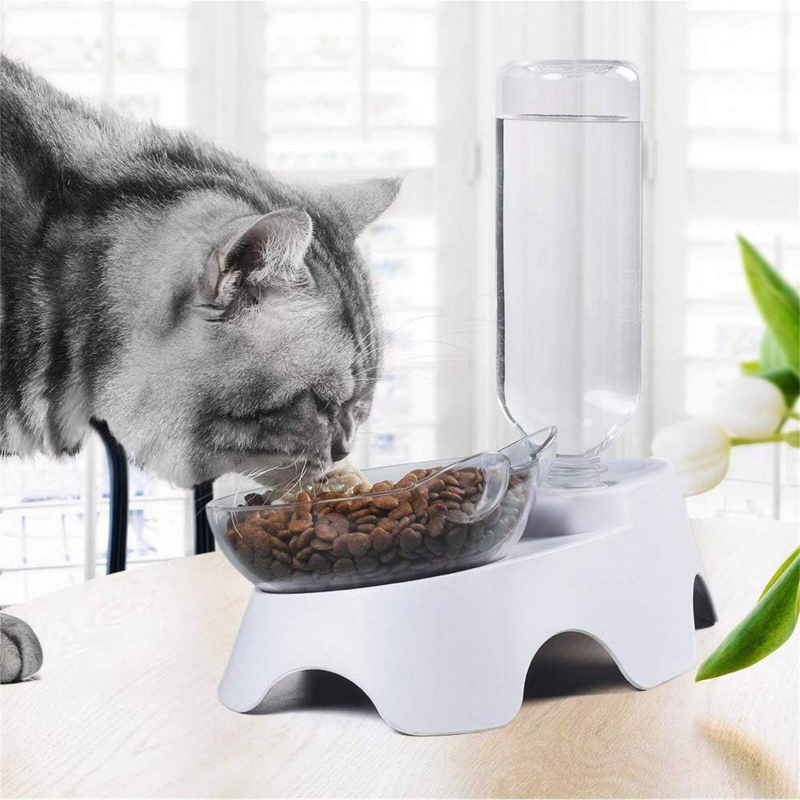 1PC Double Dog Cat Bowls Pets  - Royal Canin Food Medium recension och pris