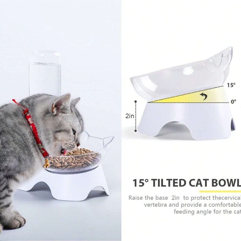 1PC Double Dog Cat Bowls Pets  - Royal Canin Food Medium recension och pris