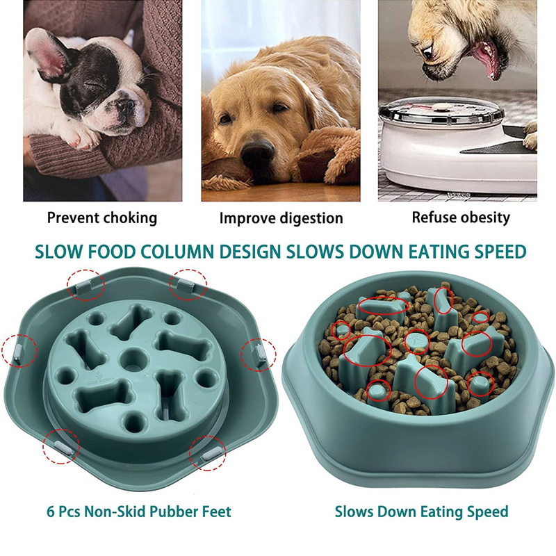 Slow Feeder Dog Bowl Anti-chok - Royal Canin Food Medium recension och pris